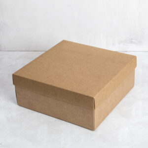 Caja Kraft tapa y base separada 25x25x10 cm – 10 U