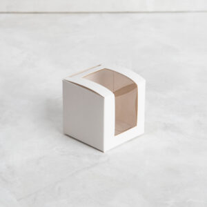 Caja en 1 pieza c/visor 5x5x5 cm – 10 U