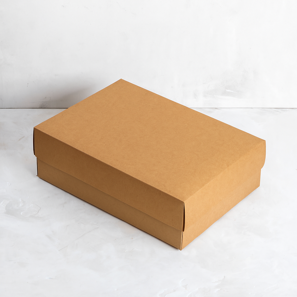 Caja Kraft tapa y base separada  33x24x10 cm – 10 U